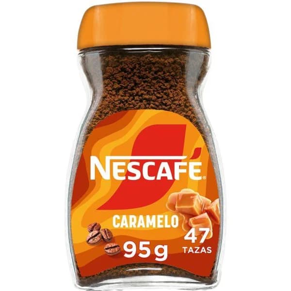 Café soluble caramelo NESCAFE, frasco 95 g - 0.1 kg - Imagen del producto en Findit