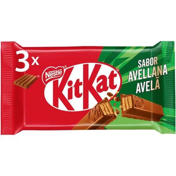 Barrita de avellana KIT KAT, pack 3x41,5 g - 1 ud - Imagen del producto en Findit