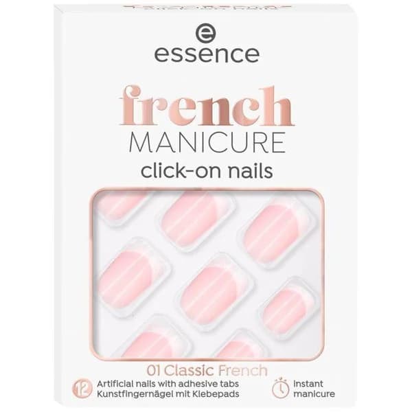 Uñas artificiales click-on french manicur 01 ESSENCE, 1 ud - 1 ud - Imagen del producto en Findit