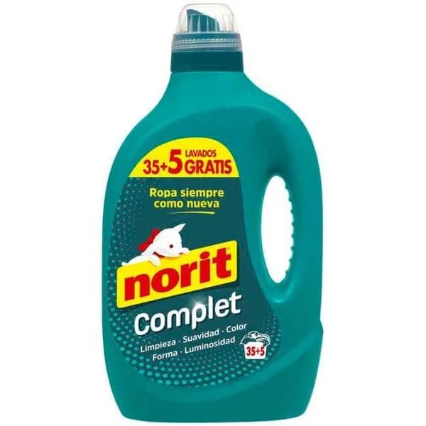 Detergente gel complet NORIT, garrafa 35+5 dosis - 5 ud - Imagen del producto en Findit