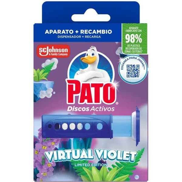 Discos activos virtual violet PATO, aparato+recambio - 1 ud - Imagen del producto en Findit