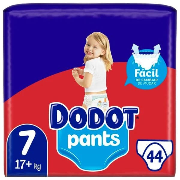 Pants +17 kg Talla 7 DODOT BEBÉ SECO, paquete 44 uds - 44 ud - Imagen del producto en Findit