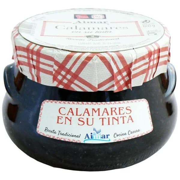 Calamar en tinta AIMAR, frasco 600 g - 0.6 kg - Imagen del producto en Findit