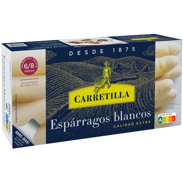 Espárrago grueso 6/8 piezas CARRETILLA, lata 250 g - 0.25 kg - Imagen del producto en Findit