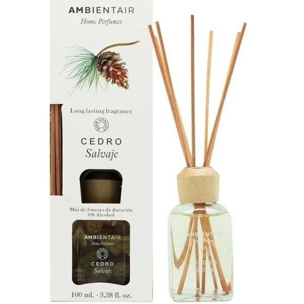 Ambientador mikado cedro salvaje AMBIENTAIR, pack 100 ml - 0.1 l - Imagen del producto en Findit