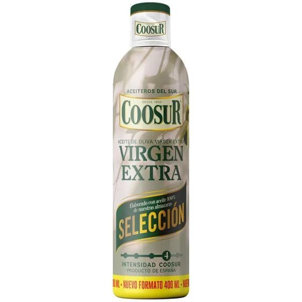 Aceite de oliva virgen extra COOSUR, spray 40 cl - 0.4 l - Imagen del producto en Findit