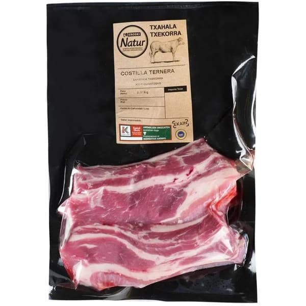 Costilla de Ternera EUSKAL OKELA EROSKI Natur, bandeja aprox. 650 g - 1 ud - Imagen del producto en Findit