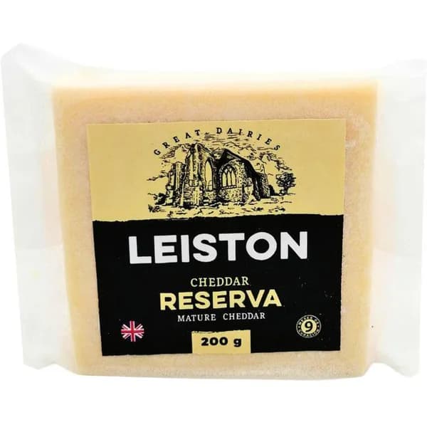 Queso Cheddar reserva LEISTON, taco 200 g - 0.2 kg - Imagen del producto en Findit