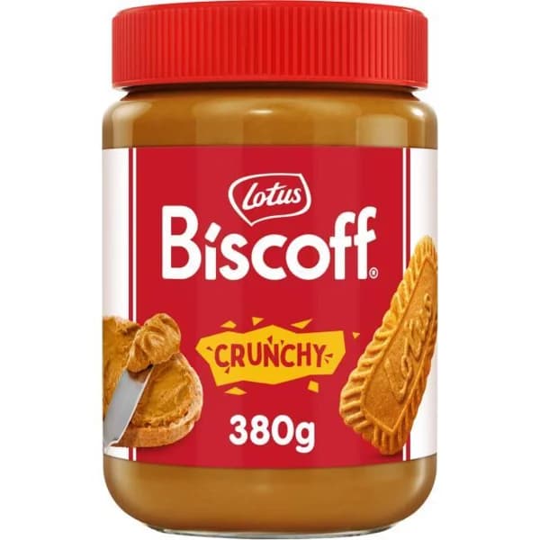 Crema de untar crujiente biscoff LOTUS, frasco 380 g - 0.38 kg - Imagen del producto en Findit