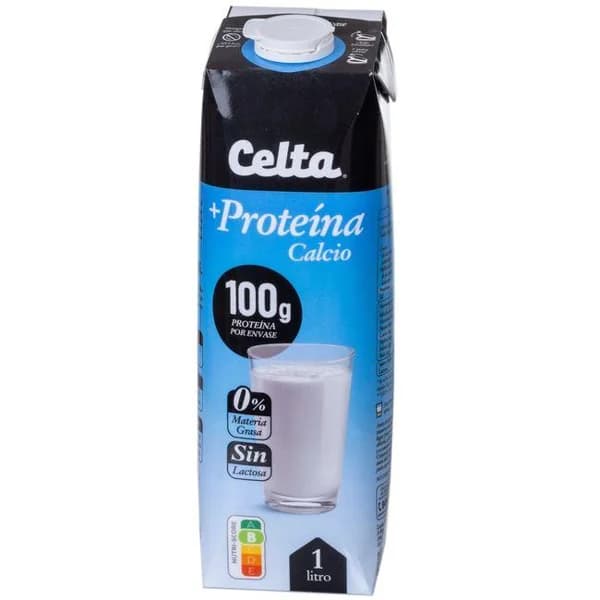 Leche desn. sin lactosa + proteina y calcio CELTA, brik 1 litro - 1 l - Imagen del producto en Findit