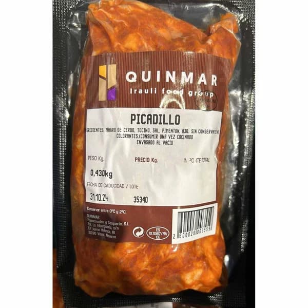 Picadillo de cerdo QUINMAR, bandeja aprox. 450 g - 1 ud - Imagen del producto en Findit