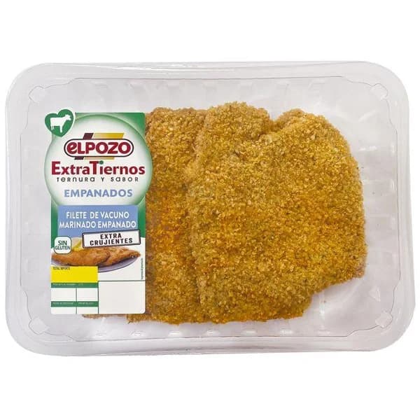 Escalope de vacuno empanado ELPOZO, bandeja aprox. 375 g - 1 ud - Imagen del producto en Findit