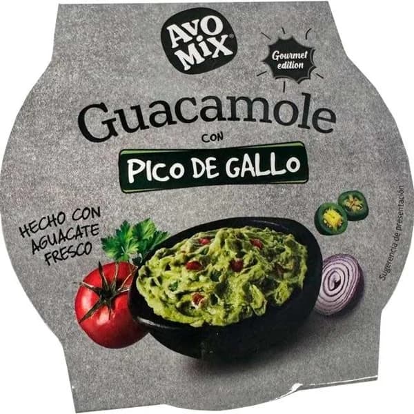 Guacamole pico de gallo AVOMIX, tarrina 200 g - 0.2 kg - Imagen del producto en Findit
