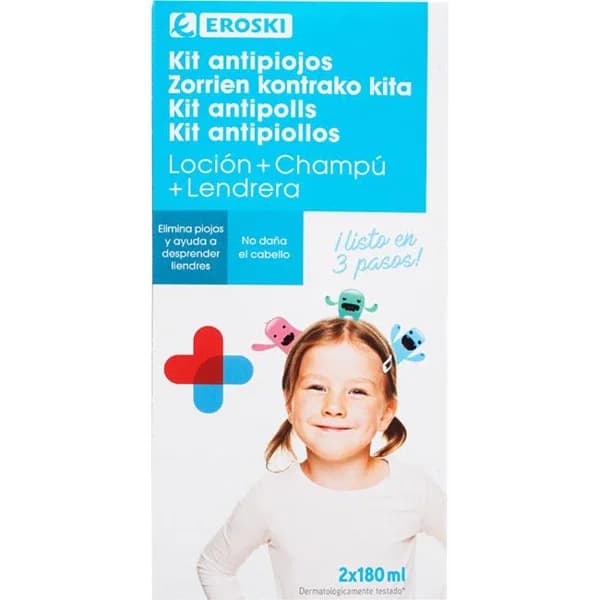 Kit antipiojos EROSKI, 1 ud - 1 ud - Imagen del producto en Findit