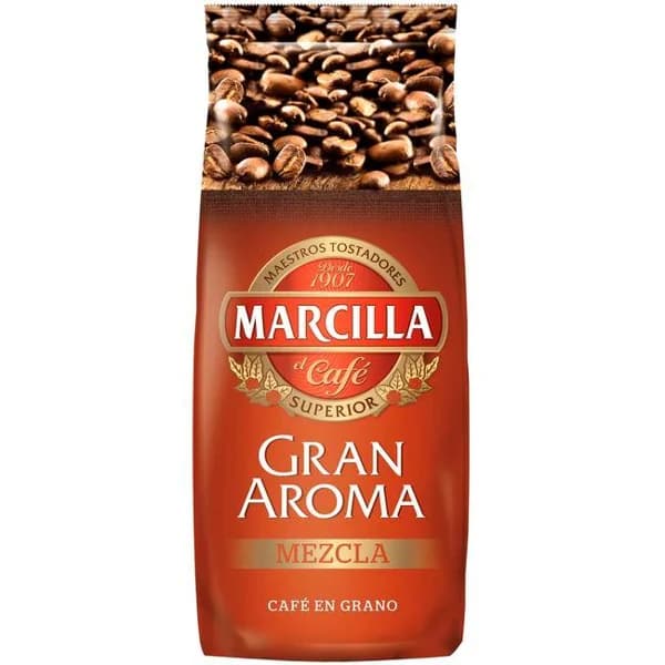 Café en grano 80/20 MARCILLA, paquete 1 kg - 1 kg - Imagen del producto en Findit