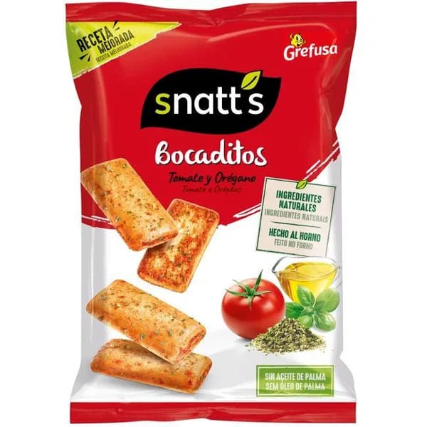 Bocaditos de tomate SNATT`S, bolsa 80 g - 1 ud - Imagen del producto en Findit