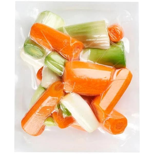 Puerrro y zanahoria troceado y limpio EROSKI, bolsa 500 g - 1 ud - Imagen del producto en Findit