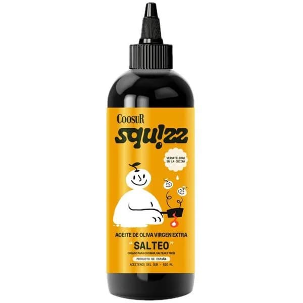 Aceite oliva virgen extra squizz salteo COOSUR, botella 620 ml - 0.62 l - Imagen del producto en Findit