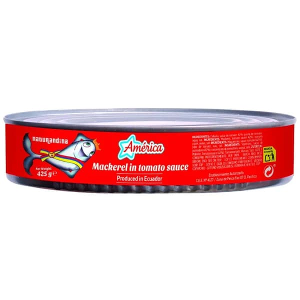 Caballa con tomate NATURANDINA, lata 425 g - 0.43 kg - Imagen del producto en Findit