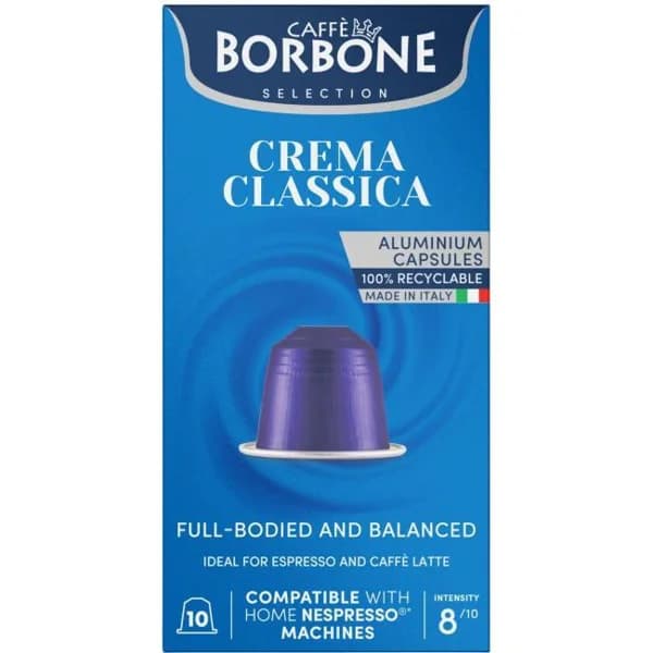 Café crema clásica compatible Nespresso BORBONE, caja 10 uds - 10 ud - Imagen del producto en Findit