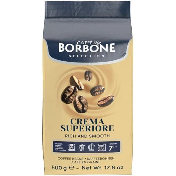 Café en grano crema superior BORBONE, paquete 500 g - 0.5 kg - Imagen del producto en Findit