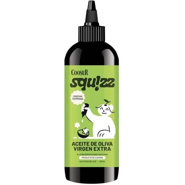 Aceite aove cosecha temprana COOSUR SQUIZZ, botella 620 ml - 0.62 l - Imagen del producto en Findit