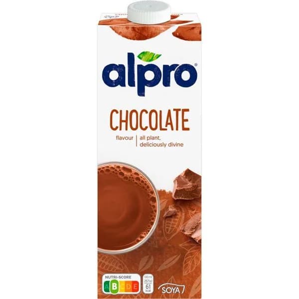 Bebida vegetal de soja sabor chocolate ALPRO, brik 1 litro - 1 l - Imagen del producto en Findit
