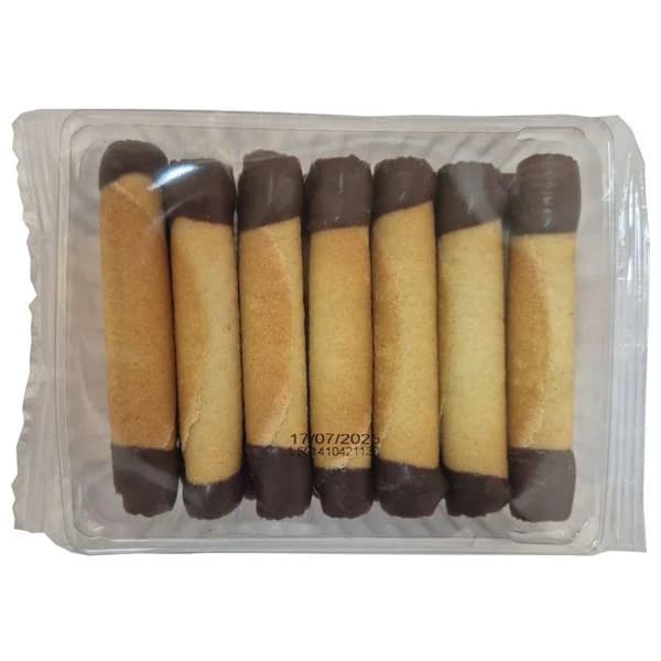 Cigarrillos con chocolate EUGOBA, bandeja 125 g - 0.13 kg - Imagen del producto en Findit