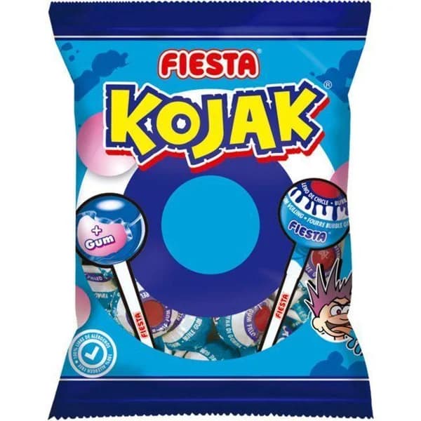 Caramelo de Kojak pintalenguas FIESTA, bolsa 105 g - 1 ud - Imagen del producto en Findit