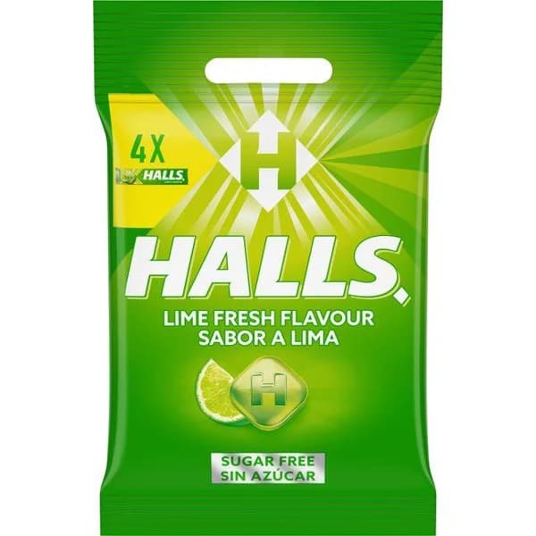 Caramelo de lima HALLS VITA-C, pack 4x32 g - 1 ud - Imagen del producto en Findit