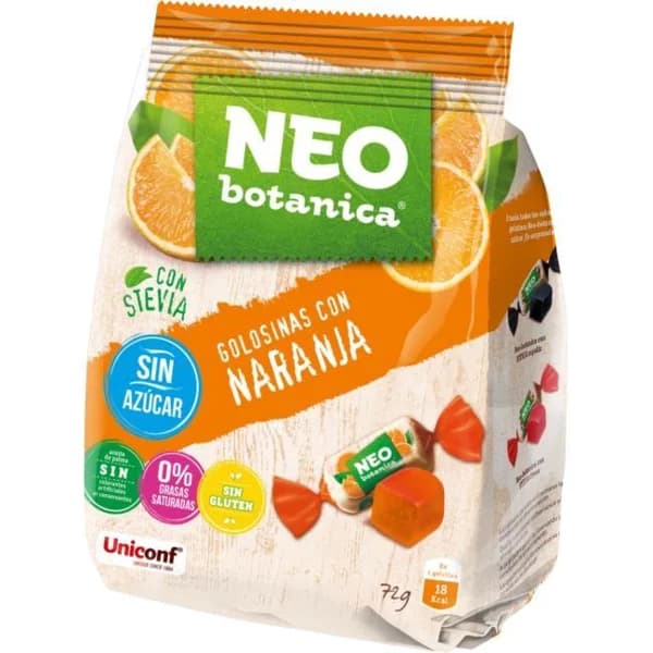 Gelatina con naranja NEOBOTANICA, bolsa 72 g - 1 ud - Imagen del producto en Findit