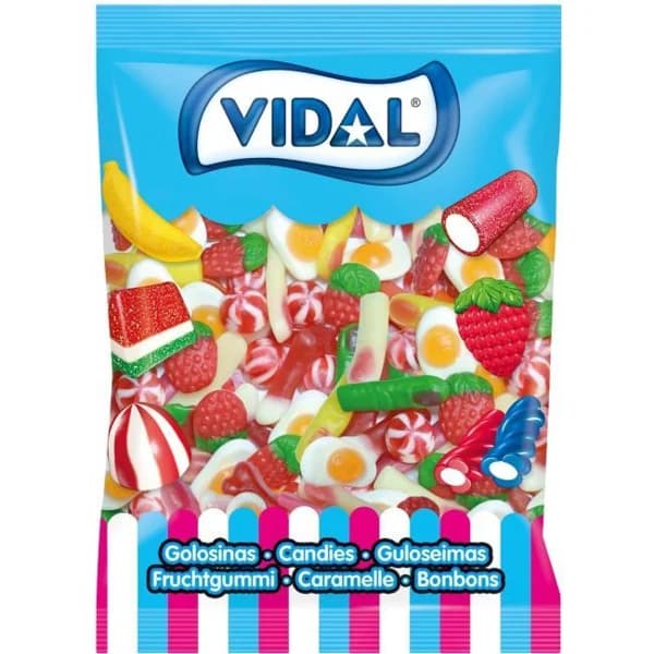 Gominolas surtidas brillo pika VIDAL, bolsa 1.000 g - 1 ud - Imagen del producto en Findit