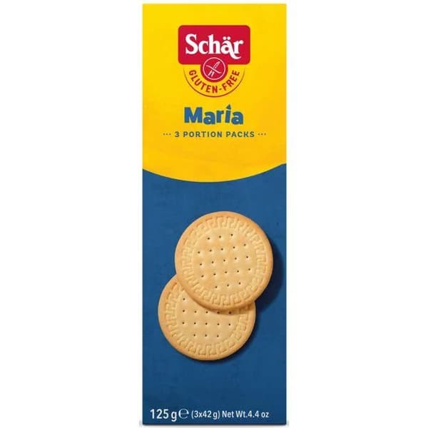 Galleta María clásica sin gluten SCHAR, caja 125 g - 0.13 kg - Imagen del producto en Findit