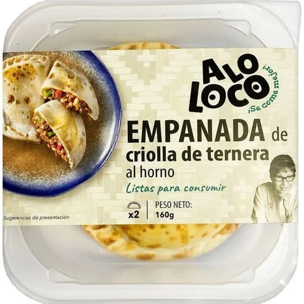 Empanada criolla de carne ALO LOCO, pack 2x80 g - 0.16 kg - Imagen del producto en Findit