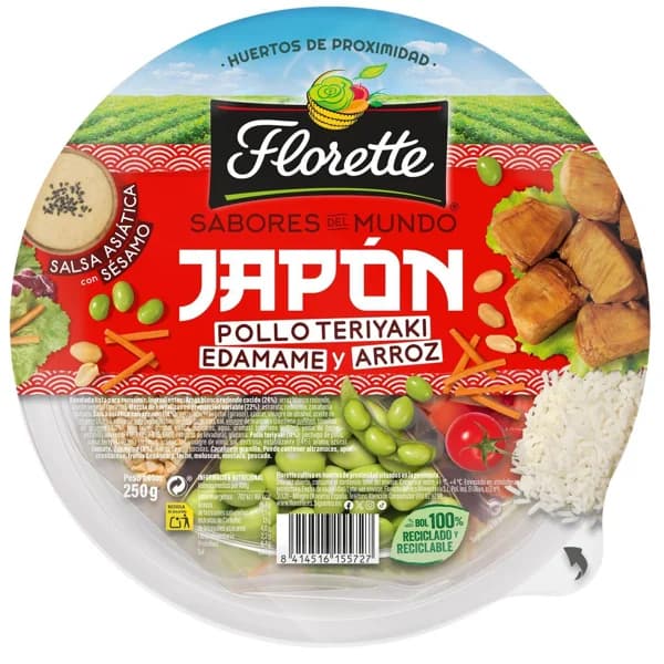 Ensalada Completa Japón FLORETTE, bowl 250 g - 0.25 kg - Imagen del producto en Findit