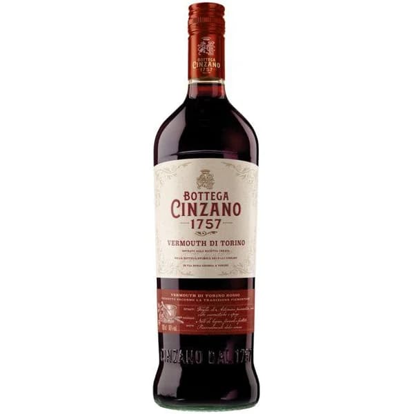 Vermouth Rosso Cinzano 1757, botella 1 litro - 1 l - Imagen del producto en Findit