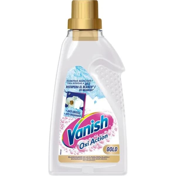 Quitamanchas gel VANISH GOLD OXI WHITE, botella 1,5 litros - 1.5 l - Imagen del producto en Findit