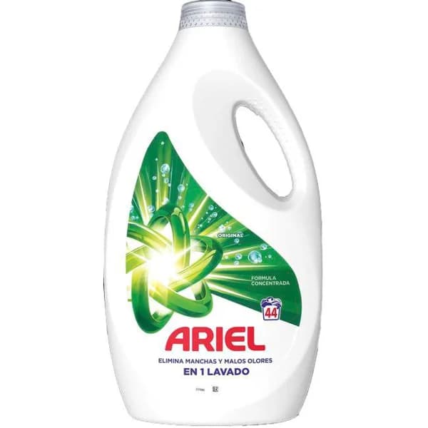 Detergente líquido ARIEL ORGINAL, garrafa 44 dosis - 44 ud - Imagen del producto en Findit