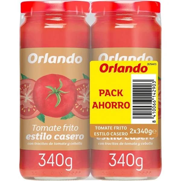 Tomate frito casero ORLANDO, pack 2x340 g - 0.68 kg - Imagen del producto en Findit