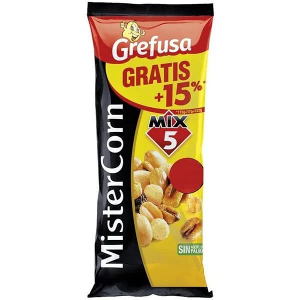 Coctail MR. CORN MIX 5, bolsa 115 g + 15% - 1 ud - Imagen del producto en Findit