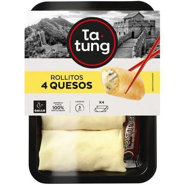 Rollito 4 quesos TA-TUNG, bandeja 240 g - 1 ud - Imagen del producto en Findit