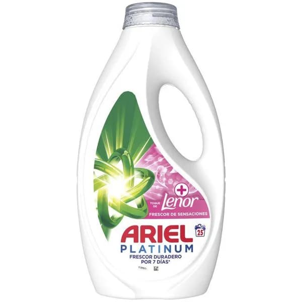Detergente líquido ARIEL SENSACIONES, garrafa 25 dosis - 1 ud - Imagen del producto en Findit