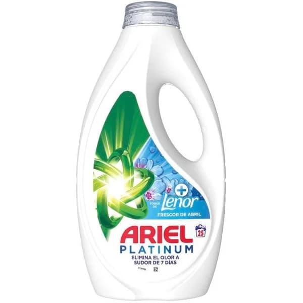 Detergente líquido ARIEL FRESCOR ABRIL, garrafa 25 dosis - 25 ud - Imagen del producto en Findit