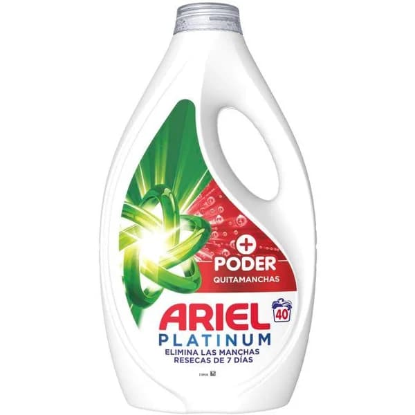 Detergente líquido ARIEL EXTRA PODER, garrafa  40 dosis - 40 ud - Imagen del producto en Findit