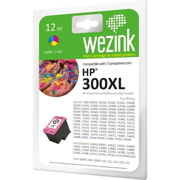 Cartucho de tinta tricolor compatible con HP 300XL WEZINK, 1 ud - 1 ud - Imagen del producto en Findit