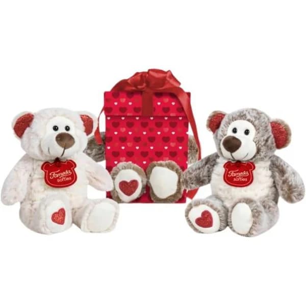 Oso de Peluche Happy Valentine, 32cm, edad rec:+0 meses FAMOSA Softies - 1 ud - Imagen del producto en Findit