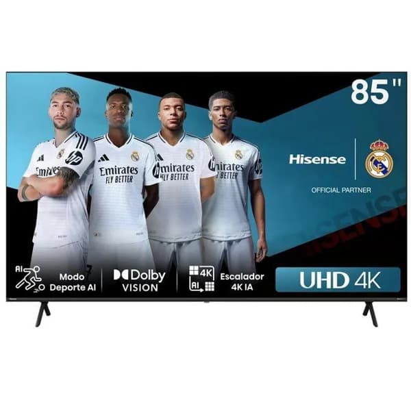 TV Led 85" UHD 4K Smart 85A6N HISENSE - 1 ud - Imagen del producto en Findit