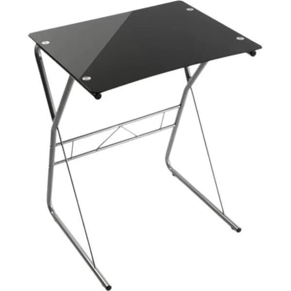 Mesa de escritorio, base cristal negro, 47,5x75x60 cm - 45 m - Imagen del producto en Findit