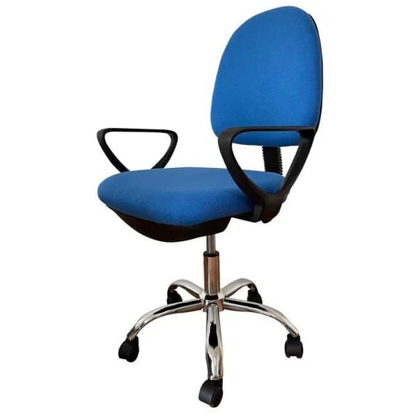 Silla de escritorio giratoria Angus azul, regulable, ruedas nylon, 88-99x59x57 cm - 33.63 m - Imagen del producto en Findit
