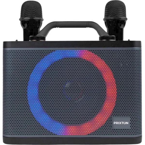 Karaoke con 2 micrófonos inalámbricos PARTYGO PRIXTON - 1 ud - Imagen del producto en Findit